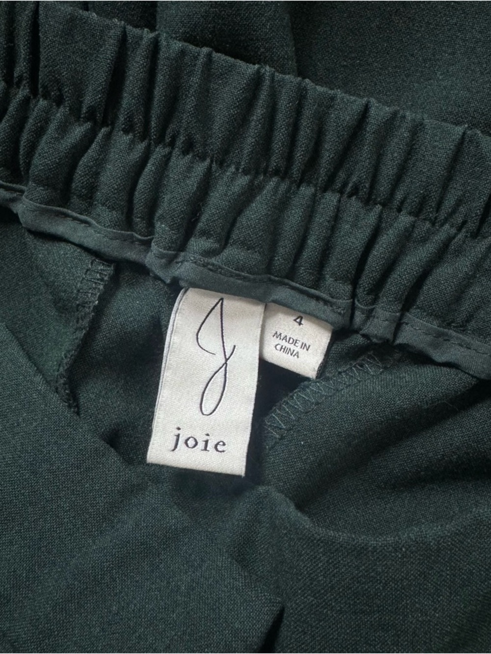 Dark Green Wide-Leg Dress Pants size 4 - Picture 3 of 4